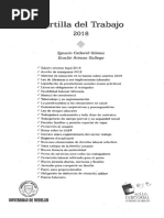 Cartilla Del Trabajo 2018 PDF