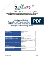 5G-PHOS D3.1 - 1st Generation of 64x64 MIMO Circuit and Design - FINAL PDF