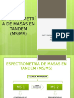 Espectrometría de Masas en Tandem