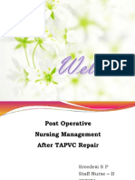 Post Operative Management After TAPVC Repair