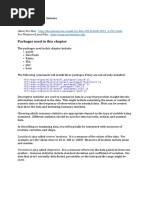 Packages Used in This Chapter: R Studio - Descriptive Statistics