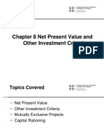 Chapter 8 Net Present Value and Other Investment Criteria