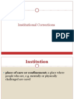 Institutional Corrections