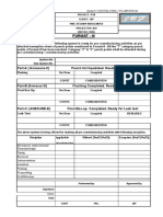 Format - Iii: Part-A (Annexure-C) Punch List Liquidated. Ready For Flushing