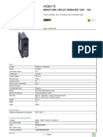 Square D™ Homeline™ Miniature Circuit Breakers - HOM115