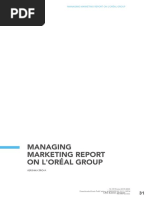 Managing Marketing Report On Loreal Group