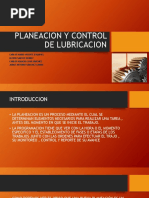 Planeacion y Control de Lubricacion