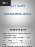 Novho Careers: Temporary Staffing Services