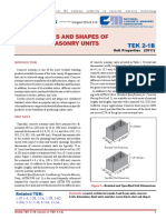 Typical Sizes and Shapes of Concrete Masonry Units: TEK 2-1B