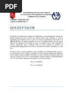 Consulta P Valor