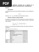 Correlaciones Empíricas Utilizadas en El Análisis de La Covección Con Cambio de Fase