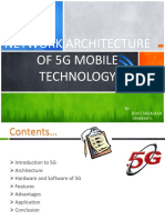 Network Architecture of 5G Mobile Technology: By: Ravi Shekhar 1000000071