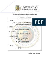 Plan Haccp en La Linea de Proceso de Almibar de Mango