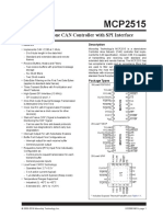 MCP2515 Stand Alone CAN Controller With SPI 20001801J PDF