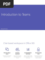 Introduction To Microsoft Teams