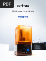 User Guide Zortrax Inkspire