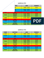 Jadwal Uts SMSTR 4