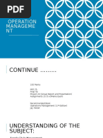 Operation Management