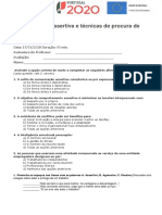 Teste Comunicação Assertiva e Técnicas de Procura de Emprego