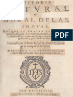 Historia Natural Moral de Indias Padre Jesuita 1589 PDF