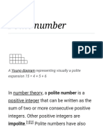 Polite Numbers