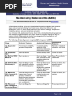 Necrotising Enterocolitis (NEC) : Clinical Practice Guideline Guideline Coverage Includes NICU KEMH, NICU PMH and NETS WA