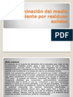 Contaminación Del Medio Ambiente Por Residuos Solidos