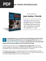 10 Jazz Guitar Chord Progressions