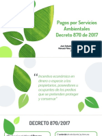 Pagos Por Servicios Ambientales - Decreto 870 de 2017