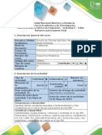 Guía Actividad y Rubrica de Evaluación - Actividad 5 - Taller Refuerzo para Examen Final