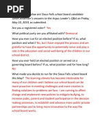 Sarah Anderson - Argus Leader Q&A - 5.10.2019 PDF