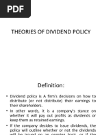 Theories On Dividend Policy2