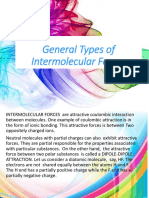 General Types of Intermolecular Forces