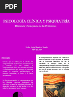 Diferencias y Semejanzas Entre Psiquiatria y Psicología