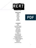 RENT - Libreto