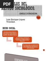 Las Reglas Del Método Sociológico 