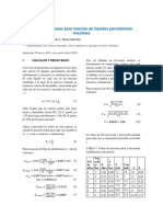 Diagrama de Fases para Mezclas de Líquidos Parcialmente Miscibles