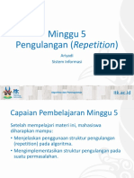 タイトル2018 Minggu 5 - Pengulangan (Repetition) PDF