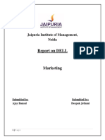 Report On DELL: Jaipuria Institute of Management, Noida