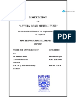 Research Project On A Study Sbi Mutual Fund