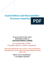 Unit II Crystal Imperfections