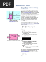 Thermodynamics - Theory Mass and Energy Balance of Unsteady-Flow Processes