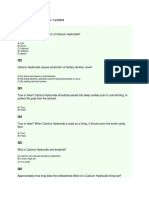 MCQ Calcium Hydroxide: Ca (OH) 2