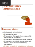 La Lingüística Como Ciencia