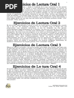 Ejercicios de Lectura Oral