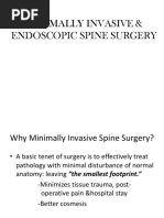 Minimally Invasive & Endoscopic Spine Surgery