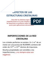 Defectos de Las Estructuras Cristalinas