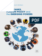 James G. McGann - Think Tanks, Foreign Policy and The Emerging Powers (2019, Springer International Publishing - Palgrave Macmillan) PDF