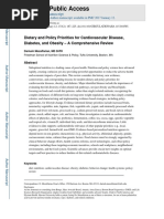 Dietary Priorities For Cardiovascular Disease, Nihms-741208