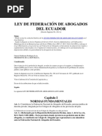 Ley Federacion de Abogados PDF